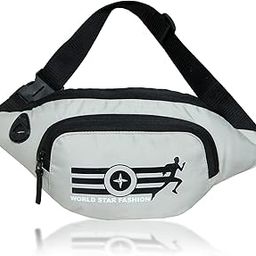 Waist Bag for Men & Women, Slim Fanny Pack Casual Sling Shoulder Chest Pack with Adjustable Strap for Walking, Cycling, Running, Hiking Hold Phones, Keys, Cards (Light Grey)-image-49
