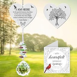 Sympathy Gifts, Modern Grief Memorial Gifts for Loss of Loved One Clear Crystal Ball Suncatcher Rainbow Maker for Daily Remembrance Gift for Loss of Mom/Dad/Dog -Grief Gifts for Loss-image-58