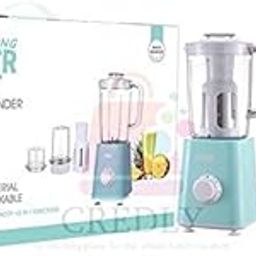 CREDLY Food Processor Multi-Function Kitchen Mixer System,300W High Speed Blender/Chopper/Grinder/Juicer3 in 1 Blender-image-81