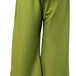 Women's Premium Regular Rayon Relaxed Fit Palazzo Mid Rise Palazzo Pants with Full Length Elastic Waistband, Wide Leg, Casual Wear-image-12