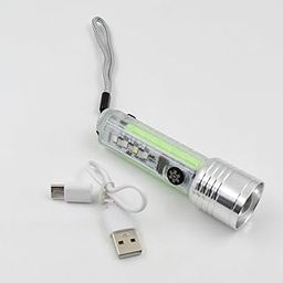 Rovexa USB Rechargeable LED Torch – Pattern Flashlight for Outdoor & Emergency Use (1 Pc)-15
