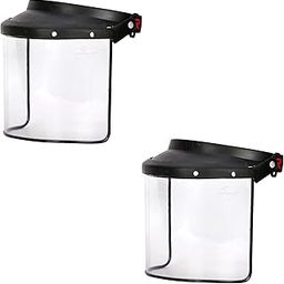 Windsor B Type Face Shield With Elastic Set of 2 pcs (6X12 Inch,Black)-picture-30