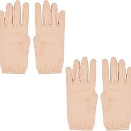 Kuber Industries Unisex Cotton Hand Gloves|Sunlight Protection|Soft & Cofortable Gloves "2 Pair" (Cream)-picture-12
