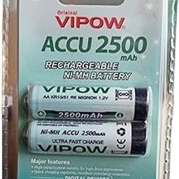 MICROUSB Compatible with Vipow ACCU 2500 mAh AA Rechargeable 1.2V NI-MH Battery Ideal for Cameras Toys (Pack of 2)-35