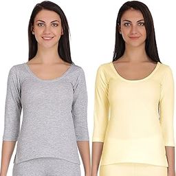 Women Cotton Blend Thermal Top(Pack of 2 Top)-image-22