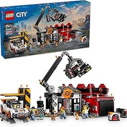 LEGO City Scrapyard with Cars, Salvage Worker Toy for Ages 7 Plus 60472 Building Blocks Toys for 7+ Gift for Boys and Girls-picture-11