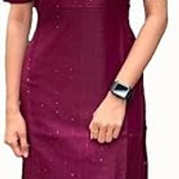 V-Neck Organza Kurti for Women Regular Wear-picture-47