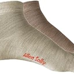 Women's Woolen Ankle Length Socks (Pack of 2) Fawn, Skin-image-79