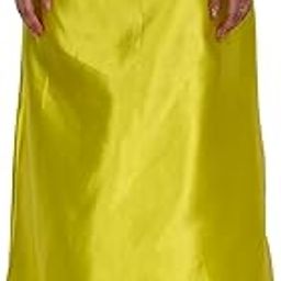 Greenish Yellow ellow Colour Satin Petticoat for Women | Greenish Yellow Colour Satin Fabric Saree Shapewear or Underskirt or Saya for All.-image-28