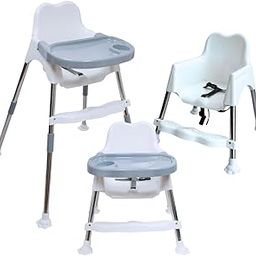 My Giraffe 3 in 1 - Easy to Clean Bobo Baby Dining Chair with Footrest and Tray, Upto 20 kgs (White)-image-51