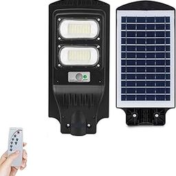 LIGHTSKART Solar Street Light with Motion Sensor, 80W LED Dual Head, Remote Control, Outdoor Security Lamp, Waterproof, for Garden, Pathway, Home.-76
