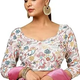 soch Womens Georgette Embroidered Padded Blouse with Sequins-picture-5