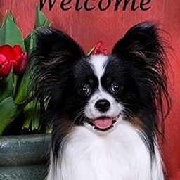 Papillon - Best of Breed CEFK Welcome Photo Garden Flag-image-5