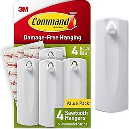 Command Sawtooth Picture 4 Hangers with 8 Strips (White, PH040-4NA)-25
