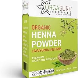ORGASURE Natural Organic Henna Powder for Hair colour | Pure Rajasthani Mehandi | 200g-image-46