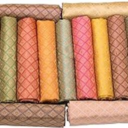 Nilavan's Designer Unstitched Blouse Materials | Gorgeous Traditional Multi-Color Blouse Pieces for Women-image-25
