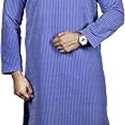 Cotton Blend Striped Kurta Pyjama set for men-picture-37