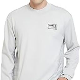 Men Grey Solid Round Neck Full Sleeves Pullover Style Sweatshirt-image-1