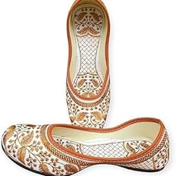 NIHARIKA Women's Mojari Traditional Punjabi Jutti Ethnic Shoes-image-83