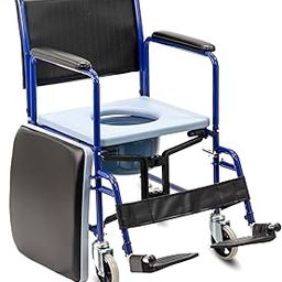 KosmoCare Prime Commode Wheelchair | Commode Wheelchair for Adult | Wheelchair with Bucket | Bedside Commode Chair | Commode Wheelchair for Toilet |Commode Wheelchair with removable Armrest & Footrest-image-14