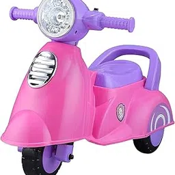 JoyRide Star Balance Bike Toy Ride on with Musical Horn & Light | Backrest and Under Seat Storage for Toys Boys and Girls of Age 1-3 Years, Weight Capacity Up to 20kgs (Pink)-image-17
