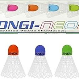 Neon Multicolor Colored Cork Badminton Plastic Shuttle for Outdoor and Indoor Badminton Sports Pack of 5 Made in India-20