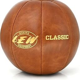 LEW Premium Vintage Leather Medicine Medicine Ball | Exercise Ball for Upper & Lower Body Exercises 7 KG-image-44