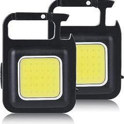 ENTICCA - COB LED FLASHLIGHT || Bright Rechargeable Keychain || Mini Flashlight || USB Rechargeable|| 3 Light Modes Portable Pocket Light || Bottle Opener and Magnet Base for Camping, Hiking-11