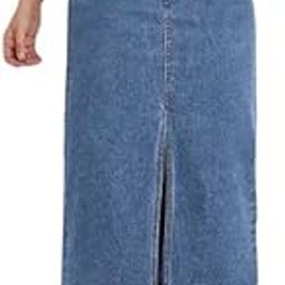 Womens Denim Skirts - A-Line || Pencil || High-Waist || Flared || Midi || Maxi || and Knee-Length Options for a Stylish and Comfortable Look-picture-2