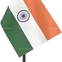 The Flag Company Indian Table Flag Acrylic Pole and Base for office Desk and Home Decor-image-97