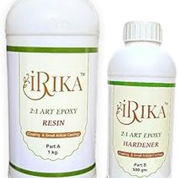 IRIKA 2:1 Ratio Crystal Clear And Transparent Art & Craft Resin Kit with Self Leveling and Auto Bubbles Removed Resin and Make For All Types Of Resin Items (Qty : 1.5 Kg)-image-54