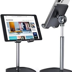 LISEN Cell Phone Stand, Angle Height Adjustable Phone Stand for Desk, Thick Case Friendly Phone Holder Stand, Taller iPhone Stand Compatible with All Mobile Phones,iPhone,Switch,iPad,Tablet(4-10in)-picture-7