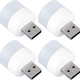 Stewit Plug in LED Night Light Mini USB LED Light Flexible USB LED Ambient Light Mini USB LED Light, LED Portable car Bulb, Indoor, Outdoor, Reading, Sleep (4 pcs)-14