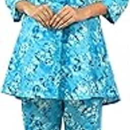 Women's Floral Printed Front button A-line Cotton Blend Co-ord Set || Coordinate Set || Cord Set-image-52