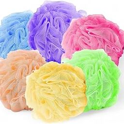 Premium Body Loofah for Bathing – Extra Soft & Exfoliating Bath Sponge for Women, Men & Kids | Luxury Round Loofah Scrubber for Body Wash & Skin Care (6 pieces)-image-72