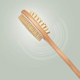 Rustic Rituals Wooden Double-sided Bath Brush With Massager and Long Handle | Natural Bristles | Dry Brushing Removes Dead Skin, Treats Cellulite & Stimulates Blood Flow-19