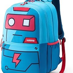Toodle 4.0Xxl Robo Teal, Doube Extra Large School Backpack, Age 8-12 Years, 3.5 Compartments, Rain Cover 32.5 Ltrs Capacity - Unisex-image-3