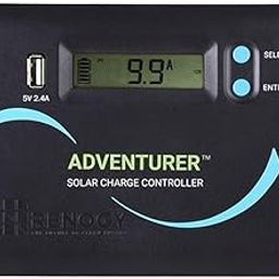 Renogy Adventurer 30A 12V/24V Negative Ground PWM Flush Mount Charge Controller with LCD Display, Compatible with Sealed, Gel, and Flooded Batteries-9