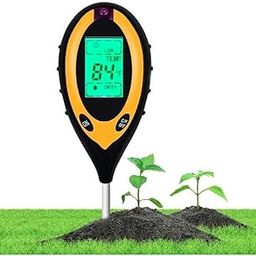 IONIX Soil Tester PH Meter, Digital Soil PH Meter 4 in 1 Moisture Gardening Water Soil Testing Machine with Sensor Prob, LCD Display for Sunlight Temperature, Home and Garden Plants-26