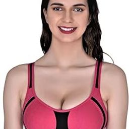Women's & Girl' Cotton Milanch Bra Full Coverage,Back Closure,T-Shirt Bra,Non Wired Seamless Everyday Bra Colour-Pink-34-picture-0