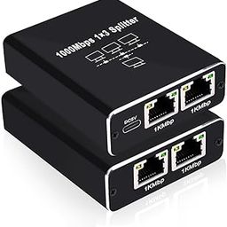 RyzCare Ethernet Splitter 1 to 3, Aluminium LAN Splitter 1000Mbps RJ45 Ethernet Switch Network Splitter-image-31