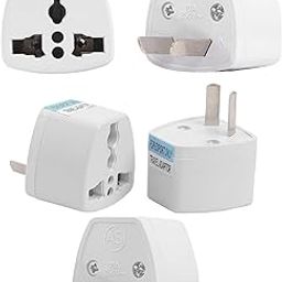 Hi-Plasst India to Australia Plug Adapter | Pack of 4 | Universal Travel Adapter Type-I (3-Pin) | Socket Converter for China, NZ, Argentina, Fiji | Australian Adapter for Phones, Laptops-21