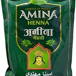 Amina Henna Mehndi Natural Henna Powder For Skin Hand and Hair, Green (1 KG)-65