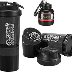 DOVEAZ® Protein Shaker Bottle with Protein Funnel | Spider Shaker Bottle | Cyclone Shaker | Gym Shaker Bottle | Gym Shaker | Gym Bottle | Shaker Bottles for Protein Shake | Shaker 500ml-22