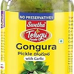 Swetha Telugu Foods Gongura Pickle with Garlic, No Preservatives, 500g Pet bottle-image-13