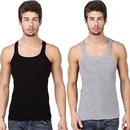 Gymvest/Pack of Two/Tanktop/Multicolor Innerwear-1