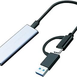 USB 3.1 Type-C SSD External Box Case Alloy M.2 NVME/NGFF Solid State Disk Mobile Enclosure Adapter (Silver) -Layfoo-13