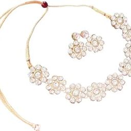 JN Handicraft Alloy Copper Gold Jewellery Set (Pack of 1) (Neck-69)-image-3