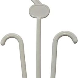 Shoe, Slipper Stand Hanger W - Shape Clothes Hanger Milky White (Pack of 75 pcs)-image-44