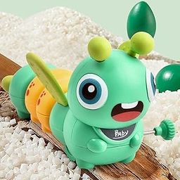 Toys Treasure We Deliver Smiles Dancing Caterpiller Wind-Up Toys Activities for Preschool Toddlers| Early Learning Crawling Toy-Pack of 1 pcs| Color May Vary | Toy Animal for Kids | Baby Toys-picture-21